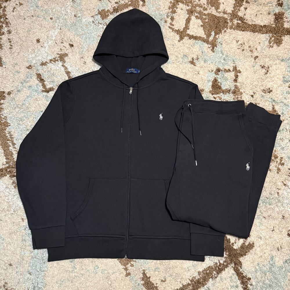 Polo Ralph Lauren Performance Tracksuit Size XL Black Sweatsuit